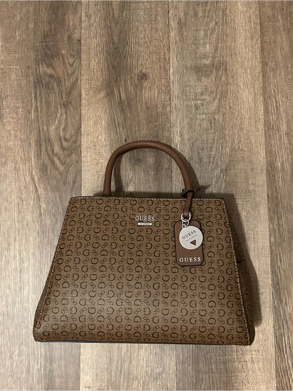 GUESS Signature Satchel Handbag
